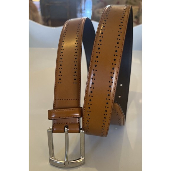 Jos. A. Bank Men’s Belt Italian Genuine Leather  Brown  Size 40 Dress Signature - Picture 5 of 10
